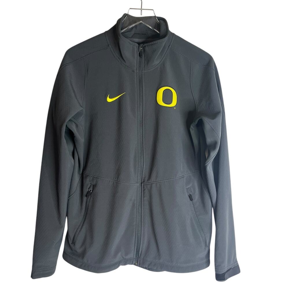 Nike Oregon Ducks Football Zippered Jacket Coat Size Medium